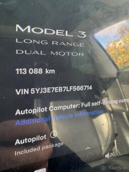 Tesla Model 3 - Long Range✅TOP stav✅DPH✅Zachovala - 7