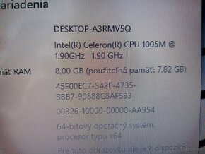 predám 15,6" ntb Acer aspire E1-531 / 8gb ram / 240gb ssd - 7