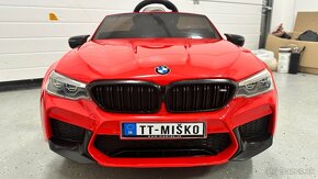 Elektrické autíčko BMW M5 lakované červené - 7