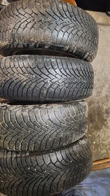 Original ALU disky Škoda 5x112 r16+zimné pneu - 7