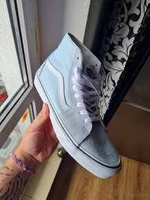 Vans Sk8 Hi BLUE nové nenosené Kotníkové - 7