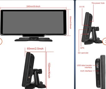 Multifunkčný displej CarPlay a Android + kamera (v záruke) - 7