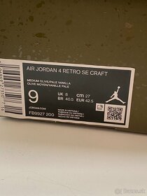 Jordan IV 4 retro craft olive green - 7