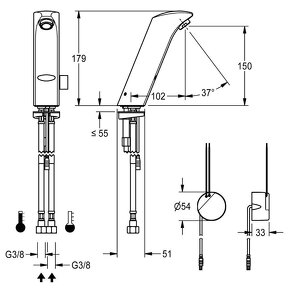 Bezdotyková vodovodná batéria FRANKE ProtronicS - 7