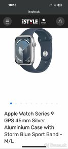 Predám Apple Watch Series 9 GPS 45mm strieborné - 7