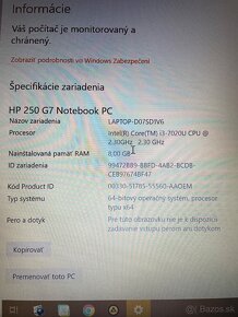 15,6” HP 250 G7 - 7