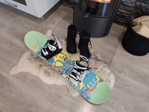 Snowboard komplet 115 cm s viazaním + topánky - 7