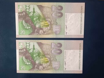 Slovenske bankovky, UNC, 20sk, 50sk - 7