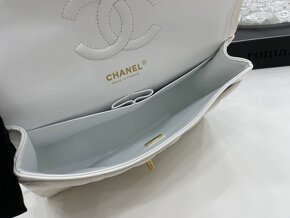 Chanel  biela kožená kabelka - 7