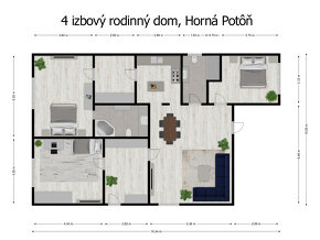 4 izbový dom Horná Potôň - 7