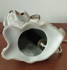 Porcelánová lampa  - Pes - 7