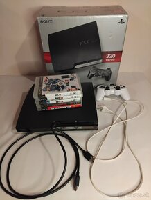 PS3 Slim 320GB s krabicou + Ovládač + 5 hier - 7