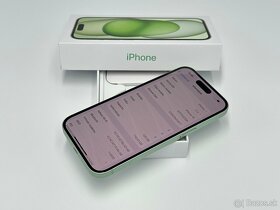 Apple iPhone 15 128GB Green 100% Zdravie Batérie - 7