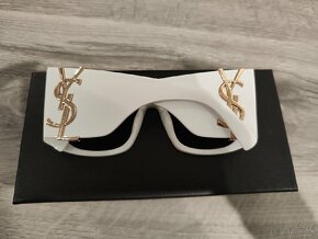 Biele fashion slnečné okuliare - 7