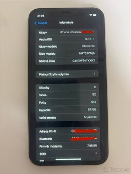 Iphone XR 64GB TOP STAV + slúchadlá, nabíjačka, kryty, sklo - 7