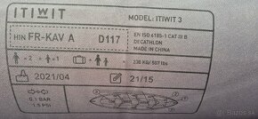 Nafukovací kajak Itiwit 3 + výbava - 7