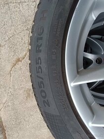 Alu disky+Zimné pneumatiky 205/55 R16 Continental - 7