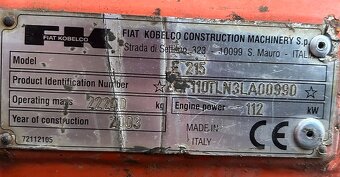 Bager Fiat Kobelco E 215 - 7