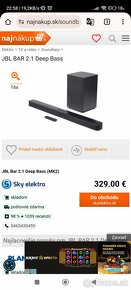 Soundbar JBL Deep Bass 2.1 - 7