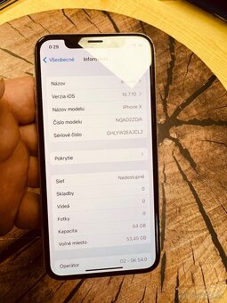 iPhone X 64 Sillver patria 100% originál top stav - 7