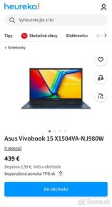 Nový notebook Asus Vivobook - 7