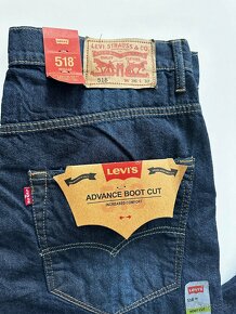 Nové pánske džínsy LEVIS 518 boot cut - veľkosť 36/32 - 7