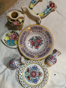 Starožitný maľovaný ľudový porcelán - 7