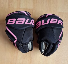 Bauer Vapor X:Edge detské hokejové rukavice ružovo-čierne - 7