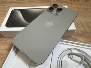 Predám iPhone 15 Pro Max 512GB Natural Titanium. Stav 100% - 7