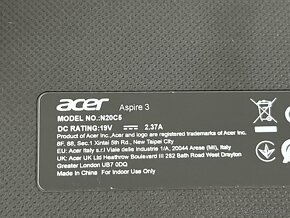 Acer Aspire 3 A315 Pure Silver zánovný stav - 7