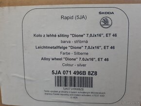 Škoda alu disku Dione 5x112 - 7