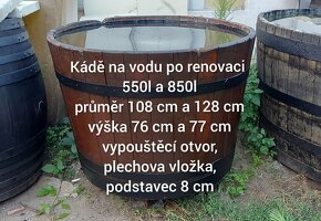 Predám drevené sudy a káde 100l - 2000l - 7