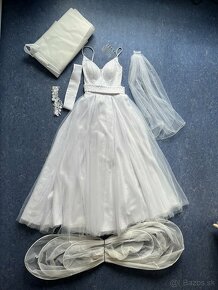 Svadobné šaty XS / 34 - 7