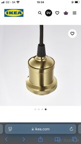 Predám závesnú lampu IKEA KALLFRONT + kábel JÄLLBY - 7