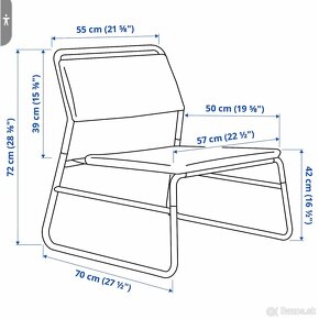 Kreslo IKEA LINNEBÄCK - 7