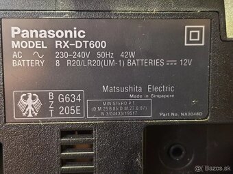 Panasonic RX na sieť 220v +Baterky - 7