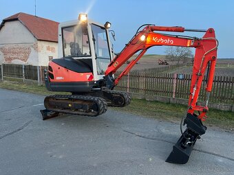 Minibagr Kubota KX61-3 hyd.svahovka+podkop,rok2011 - 7