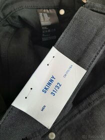 Pánske uni H&M skinny & denim veľ.31/32 nové - 7