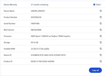 Notebook Lenovo IdeaPad Pro 5 14AHP9 záruka 27 mes - 7