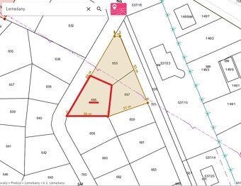 Pozemok určený na IBV - Lemešany - 635 m2 - 7