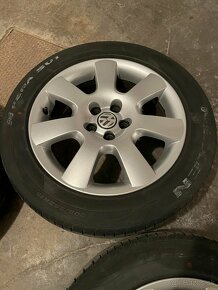 Zliatinové disky originál VW Borbet 205/55 R16 5x100 pre Aud - 7