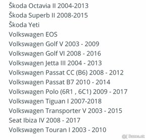 Vnútorné zrkadlo - VW GOLF 5, PASSAT B6, OCTAVIA 2 - 7