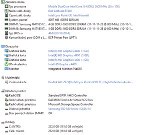 Notebooky DELL Latitude E7440 + adaptér - 7