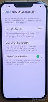 iPhone 13 128GB biely 100% baterka veľmi pekný stav - 7