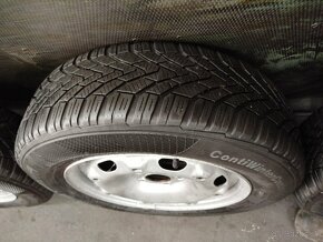 Predám kompletnú sadu kolies 5x100 R14 165/70 R14 zimné - 7