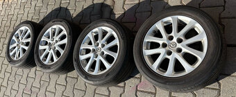 16" ALU DISKY 5x114,3 R16 ORIG MAZDA + LETNÉ PNEU 205/55 R1 - 7