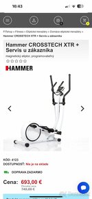 Hammer Crosstech XTR Elipticky trenazer - 7