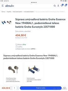 GROHE-pod omietkové batérie súprava.Držiaky na uteráky. - 7