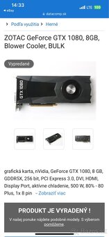 nVidia Geforce GTX1080 8GB - 7