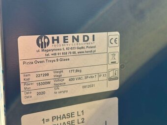 Pizza pec HENDI 1500X1314X413mm - 7